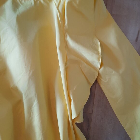 Zara Yellow Open Back Ruffle Dress - Picture 2 of 5